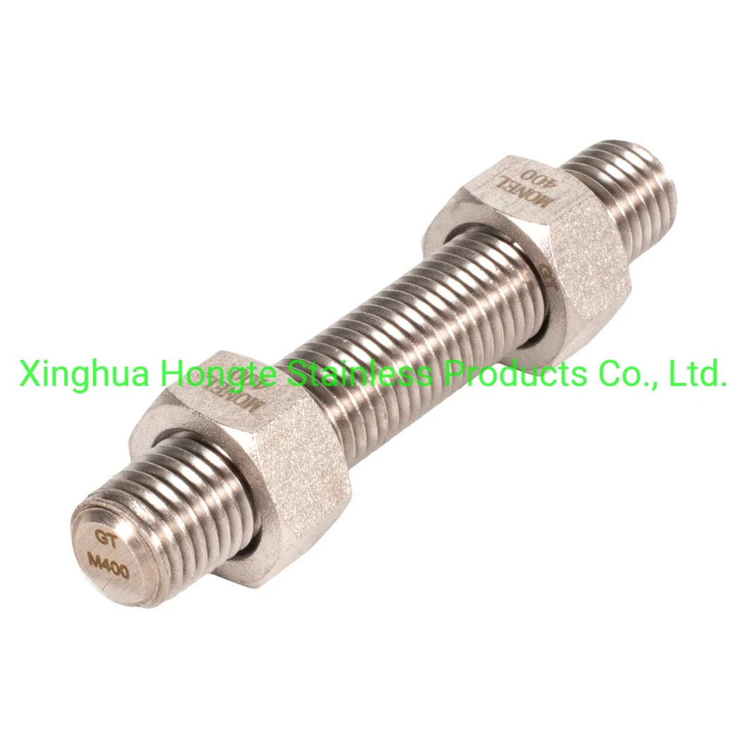 Monel400 Uns N04400 2.4360 Stud Bolt Threaded Rod