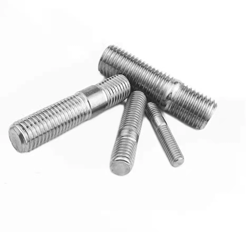 Sample Customization A2 A4 B8m B8t 304 306 DIN 975 976 Hex Head Partially Thread Double End Threaded Rod Bolts Stud with DIN975 976