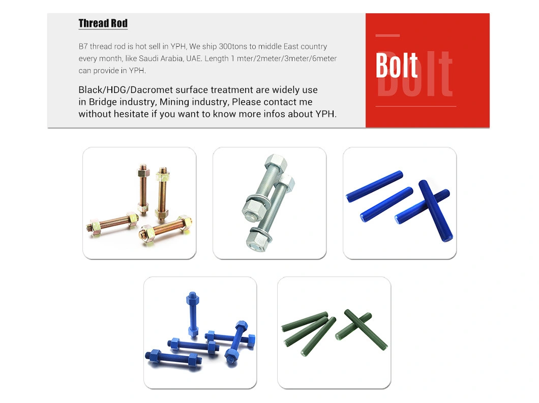 DIN938 Carbon Steel Stud Bolt/Threaded Rods