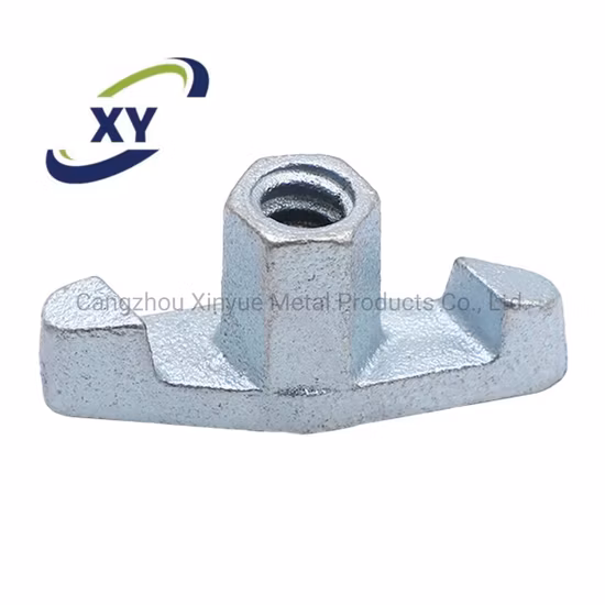 Écrou de coffrage avec écrou à oreilles à bride forgé rond personnalisé de coffrage de prix d'usine