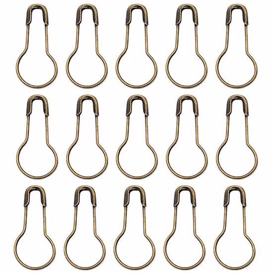 Goupille de sûreté d'ampoule en métal d'approvisionnement d'usine, goupille de sûreté en forme de poire en métal